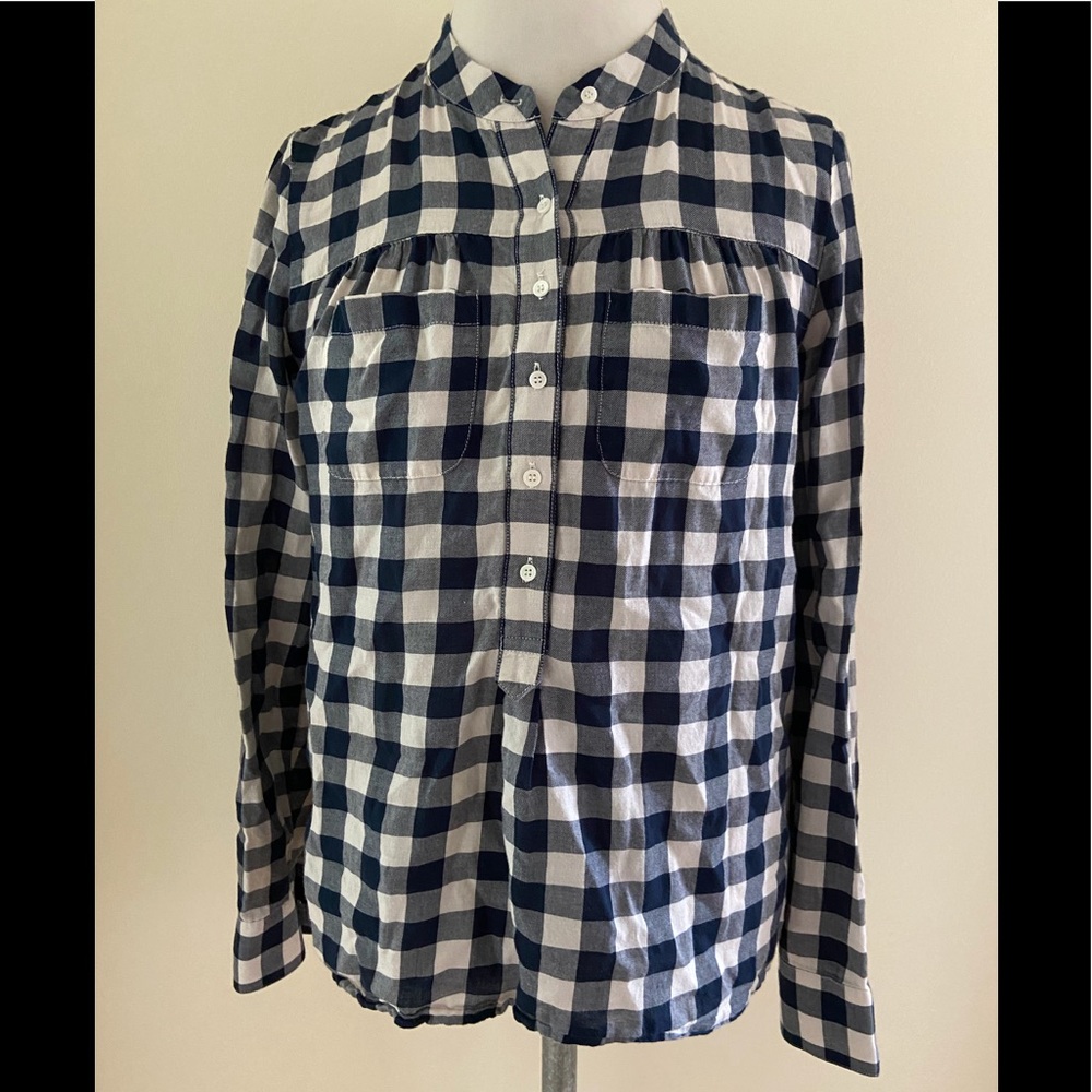💙Cute Madewell Navy/White Top